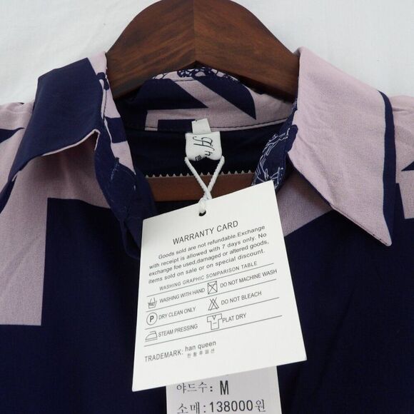 Han Queen Printed Long Sleeve Lined Pleated Dress |‎ medium - Picture 7 of 15